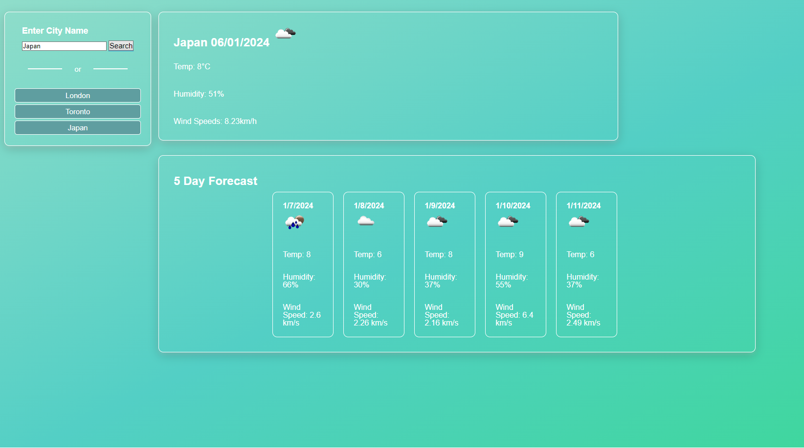 Need the weather? Don't use Widgets, use APIs!